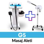 G5 Vibro Masaj Selulit Sikilasma Aleti + East Vapozon Sicak Buhar Makinasi 2 Li Set
