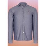 G674 Dewberry Erkek Gömlek-Düz Kot Mavisi - 3XL