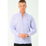 G674 Dewberry Erkek Gömlek-Lila-2 - 3XL