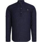 G783 Dewberry Hakim Yaka Erkek Gömlek-Düz Lacivert - XL