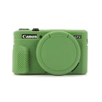 G7X Mark II kılıf, yumuşak silikon koruyucu kılıf, ultra ince, hafif, Canon PowerShot G7X Mark II kamera için çıkarılabilir objektif kapaklı (yeşil)