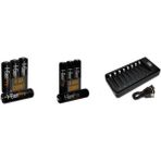 G821 8'li Pil Şarj Aleti + 4 Adet Aa Pro 2950 Mah + 4 Adet Aaa Pro 1100 Mah Şarjlı Kalem Pilli Set 1.2V Ni-Mh