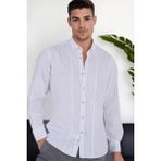 G921 Dewberry Erkek Gömlek-Beyaz - 2XL