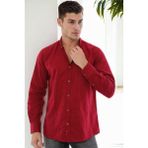G921 Dewberry Erkek Gömlek-Bordo - XL