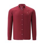 G974 Dewberry Erkek Gömlek-Bordo
