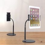GA20 360 Ayarlı Metal Standlı Masa Üstü Metal Gövde Tablet Tutucu Telefon Standı Kaymaz Taban
