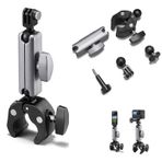 Ga96 Bisiklet Ve Motosiklet İçin Kamera Alüminyum Gidon Tutucu Insta-360 X5 X4 X3 X2/go 3s/go 3/gopro Hero 13 12 11 10 9 8/djı Osmo Pocket 3/2/action 5/4/3/2 Siyah