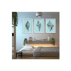 GAAGART 3'lü Ahşap Lamine Çerçeveli Mdf Banyo Tablosu Deniz Kabukları 30 x 40 gartNM2496