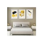 GAAGART 3'lü Ahşap Lamine Çerçeveli Mdf Tablo Antik Kadın Heykel 50 x 70 gartNM2131