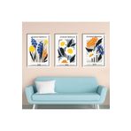 GAAGART 3'lü Ahşap Lamine Çerçeveli Mdf Tablo Henri Matisse Çiçekler 40 x 60 gartNM2357