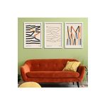 GAAGART 3'lü Ahşap Lamine Çerçeveli Mdf Tablo Minimalist Art 1920 30 x 40 gartNM2238