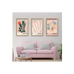 GAAGART 3'lü Ahşap Lamine Çerçeveli Mdf Tablo Papiers Henri Matisse 40 x 60 gartNM2327