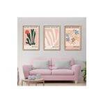 GAAGART 3'lü Ahşap Lamine Çerçeveli Mdf Tablo Papiers Henri Matisse 50 x 70 gartNM2326
