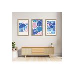 GAAGART 3'lü Ahşap Lamine Çerçeveli Mdf Tablo Take Me İn The Sea 30 x 40 gartNM2157