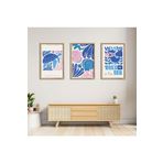 GAAGART 3'lü Ahşap Lamine Çerçeveli Mdf Tablo Take Me İn The Sea 40 x 60 gartNM2156