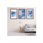 GAAGART 3'lü Ahşap Lamine Çerçeveli Mdf Tablo Take Me İn The Sea 50 x 70 gartNM2151