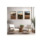 GAAGART 3'lü Ahşap Lamine Çerçeveli Mdf Tablo Yol ve Göl Manzarası 30 x 40 gartNM2515