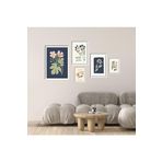 GAAGART 5'li Ahşap Lamine Çerçeveli Mdf Tablo Seti Floral Market 40 x 60 gartNM2738