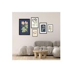 GAAGART 5'li Ahşap Lamine Çerçeveli Mdf Tablo Seti Floral Market 40 x 60 gartNM2740