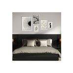 GAAGART 5'li Ahşap Lamine Çerçeveli Mdf Tablo Seti Kadın ve Çizgiler 40 x 60 gartNM2775