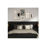GAAGART 5'li Ahşap Lamine Çerçeveli Mdf Tablo Seti Kadın ve Çizgiler 40 x 60 gartNM2776