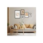 GAAGART 5'li Ahşap Lamine Çerçeveli Mdf Tablo Seti Matisse Bohem Tasarım 40 x 60 gartNM2779