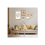 GAAGART 5'li Ahşap Lamine Çerçeveli Mdf Tablo Seti Matisse Bohem Tasarım 40 x 60 gartNM2780