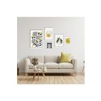 GAAGART 5'li Ahşap Lamine Çerçeveli Mdf Tablo Seti Modern Art Çizgisel 40 x 60 gartNM2742