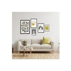 GAAGART 5'li Ahşap Lamine Çerçeveli Mdf Tablo Seti Modern Art Çizgisel 40 x 60 gartNM2744