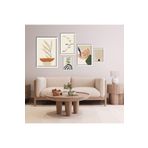 GAAGART 5'li Ahşap Lamine Çerçeveli Mdf Tablo Seti Modern Çizgiler 40 x 60 gartNM2767