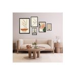 GAAGART 5'li Ahşap Lamine Çerçeveli Mdf Tablo Seti Modern Çizgiler 40 x 60 gartNM2768