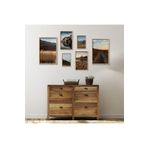 GAAGART 6'lı Ahşap Lamine Çerçeveli Mdf Tablo Seti Göl ve Yol Manzarası 30 x 40 gartNM2861