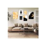 GAAGART 6'lı Ahşap Lamine Çerçeveli Mdf Tablo Seti Güneş ve Ay Döngüsü 30 x 40 gartNM2830