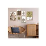 GAAGART 6'lı Ahşap Lamine Çerçeveli Mdf Tablo Seti Kahve Köşesi Teması 30 x 40 gartNM2802