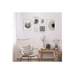GAAGART 6'lı Ahşap Lamine Çerçeveli Mdf Tablo Seti Modern Flowers Market 30 x 40 gartNM2834