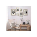 GAAGART 6'lı Ahşap Lamine Çerçeveli Mdf Tablo Seti Modern Flowers Market 30 x 40 gartNM2835