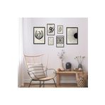GAAGART 6'lı Ahşap Lamine Çerçeveli Mdf Tablo Seti Modern Flowers Market 30 x 40 gartNM2836