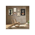 GAAGART 6'lı Ahşap Lamine Çerçeveli Mdf Tablo Seti Modern Vücut Silüeti 30 x 40 gartNM2824