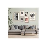 GAAGART 6'lı Ahşap Lamine Çerçeveli Mdf Tablo Seti Sevgililer Günü Teması 30 x 40 gartNM2810