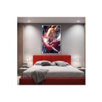 GAAGART Metal Çerçeveli Temperli Cam Tablo Dizi Karakteri Edward Elric 70 x 100 gartNM6235