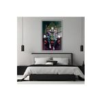 GAAGART Metal Çerçeveli Temperli Cam Tablo Film Karakteri The Joker Art 70 x 100 gartNM6355