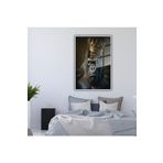 GAAGART Metal Çerçeveli Temperli Cam Tablo King Kong Kral Goril 40 x 60 gartNM4710