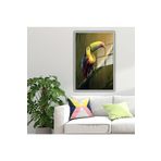 GAAGART Metal Çerçeveli Temperli Cam Tablo Renkli Tukan Kuşu 40 x 60 gartNM4549