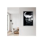 GAAGART Metal Çerçeveli Temperli Cam Tablo Taşlar ve Şans Tüyü 30 x 40 gartNM4471