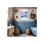 GAAGART Tekli Ahşap Lamine Çerçeveli Mdf Banyo Tablosu Deniz Kabukları 40 x 60 gartNM8072
