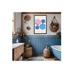 GAAGART Tekli Ahşap Lamine Çerçeveli Mdf Banyo Tablosu Deniz Kabukları 50 x 70 gartNM8071