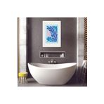 GAAGART Tekli Ahşap Lamine Çerçeveli Mdf Banyo Tablosu Mavi Yosunlar 18 x 23 gartNM8052