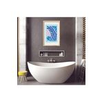 GAAGART Tekli Ahşap Lamine Çerçeveli Mdf Banyo Tablosu Mavi Yosunlar 30 x 40 gartNM8056