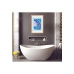 GAAGART Tekli Ahşap Lamine Çerçeveli Mdf Banyo Tablosu Mavi Yosunlar 50 x 70 gartNM8058
