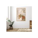 Gaagart Tekli Ahşap Lamine Çerçeveli Mdf Tablo Bohem Soyut Tasarım, 40 X 60